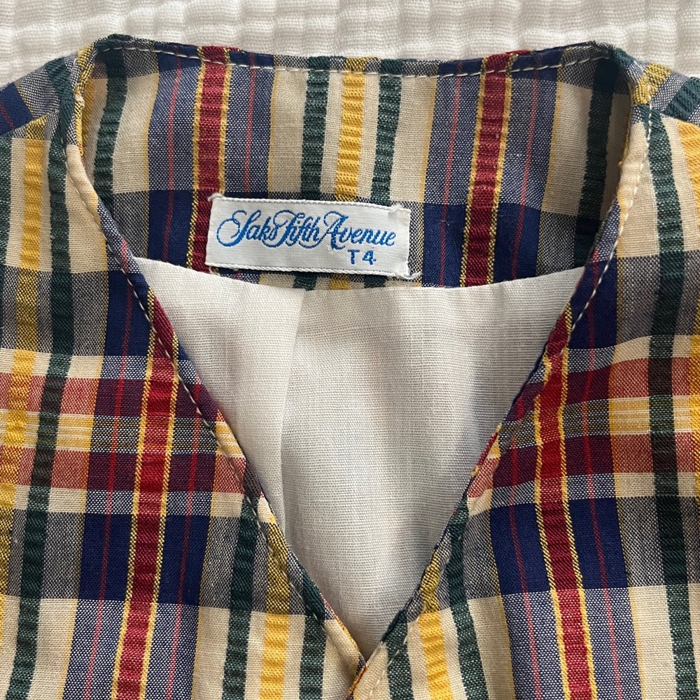 Saks Fifth Avenue Kids Plaid Blazer - Multicolor - Picture 2 of 5